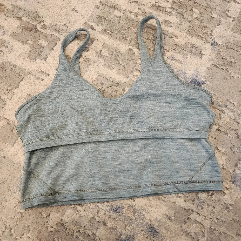 Lululemon Align Crop Tank Heathered Tidewater Teal Size 14 - Picture 7 of 14